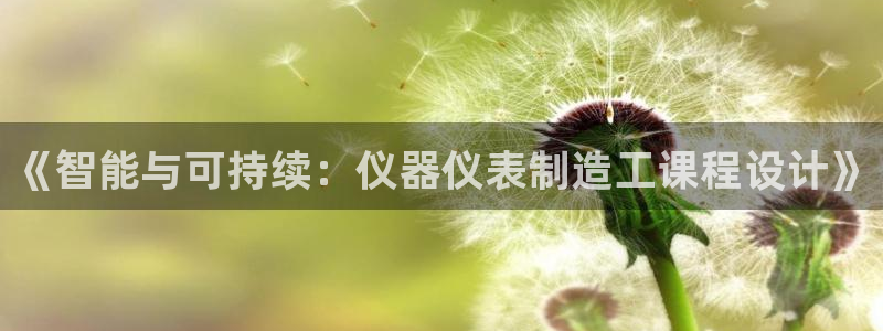 意昂体育3开户：《智能与可持续：仪器仪表制造工课程设计》